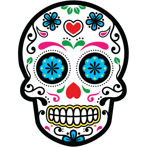 Autocollant Calavera - Tete De Mort Mexicaine 24