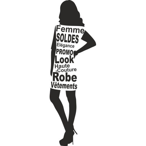 Sticker Femme Soldes 4