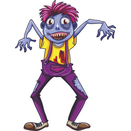 Autocollant Zombie Garçon