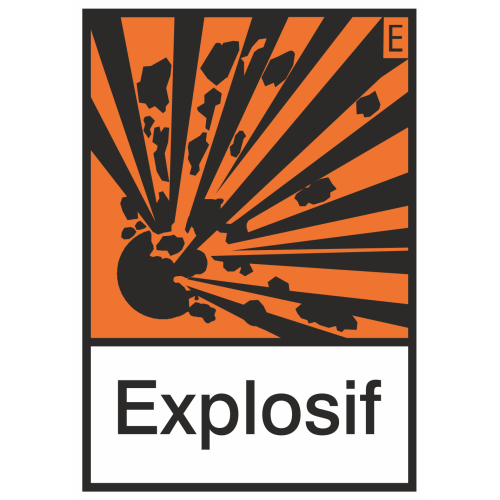 Autocollant Produit Dangereux Explosif