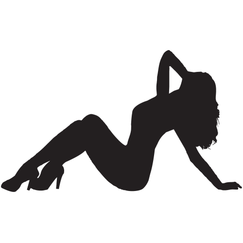Sticker Silhouette Femme Sexy 57