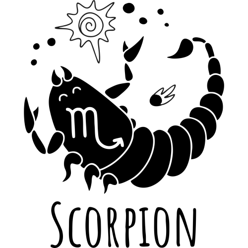 Sticker Astrologie Scorpion Mignon