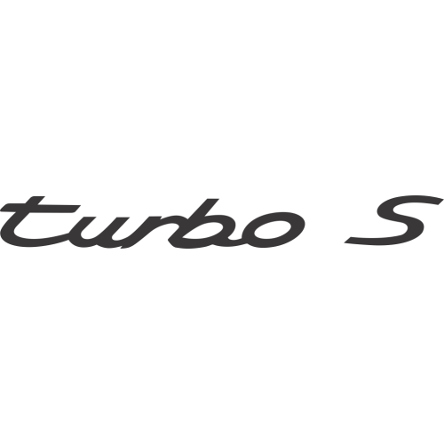 Sticker Porsche Turbo S