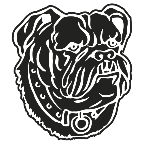 Sticker Chien Bouldog