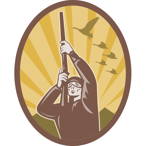 Autocollant Chasse Oiseau