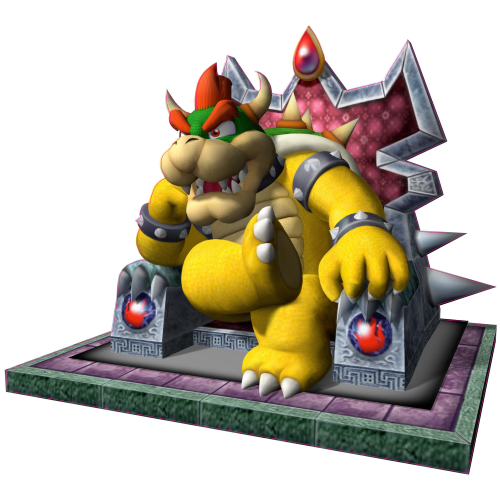 Autocollant Mario Bowser Trone
