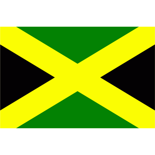 Autocollant Drapeau Jamaïque