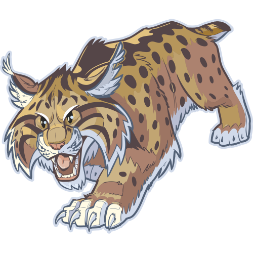 Autocollant Mascotte Lynx