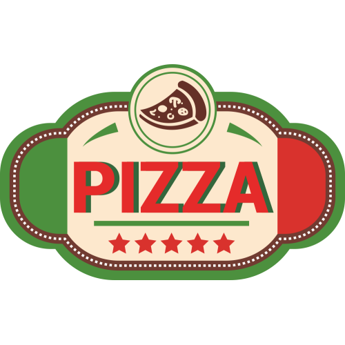 Autocollant Pizza Logo 4
