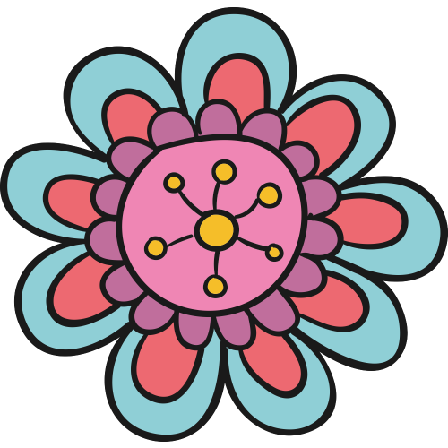 Autocollant Fleurs Simple 6