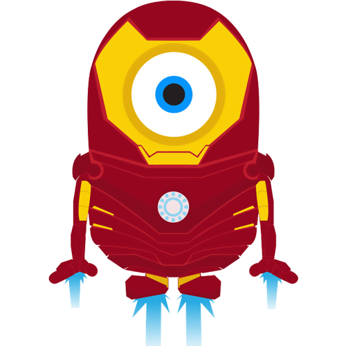 Autocollant Minion Ironman