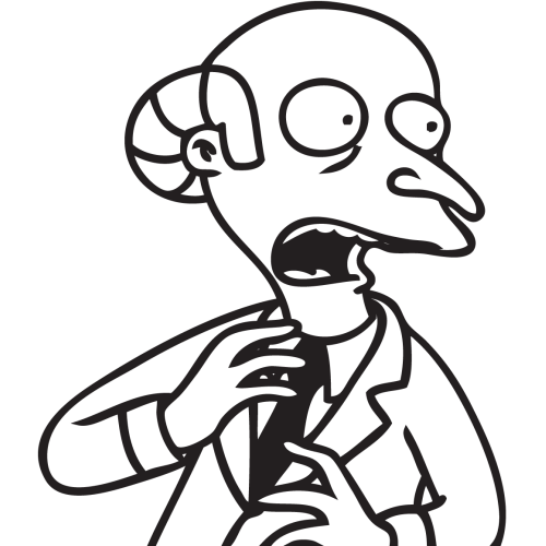 Sticker Simpson Mr Burns