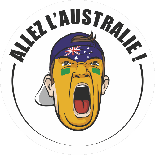 Autocollant Football Allez Autraslie