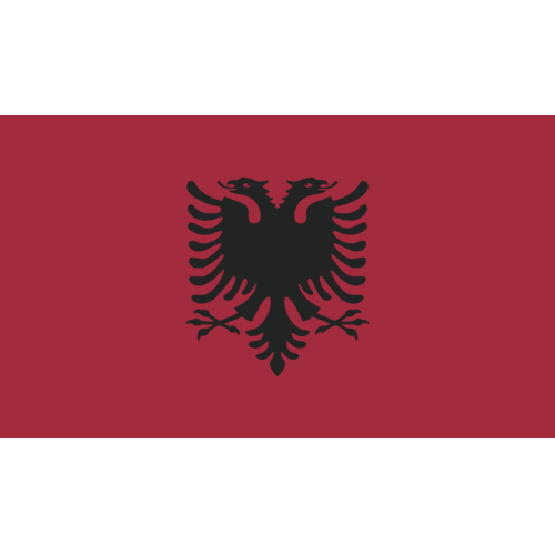 Autocollant Drapeau Albanie