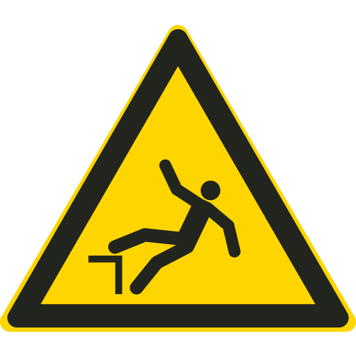 Autocollant Danger De Chute