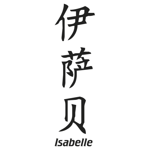 Sticker Prenom Chinois Isabelle