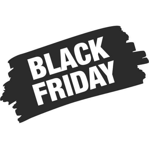 Sticker Soldes Grunge Black Friday
