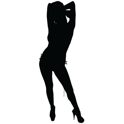 Sticker Silhouette Femme Sexy 21