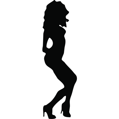 Sticker Silhouette Femme Sexy