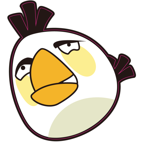 Autocollant Oiseau Blanc 1 Angry Birds