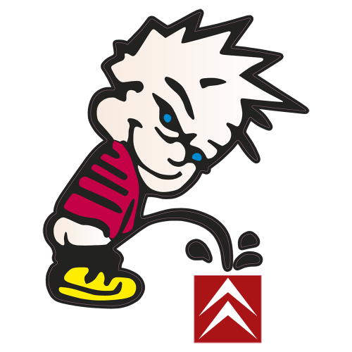 Autocollant Pisse Boy Citroen