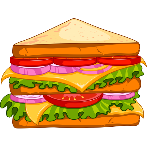 Autocollant Fast Food Sandwich 12