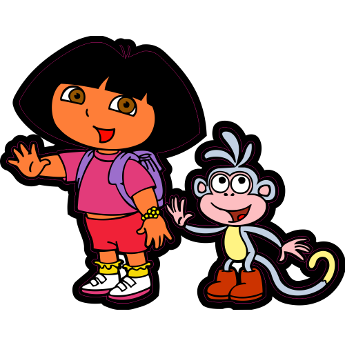 Autocollant Dora Et Babouche