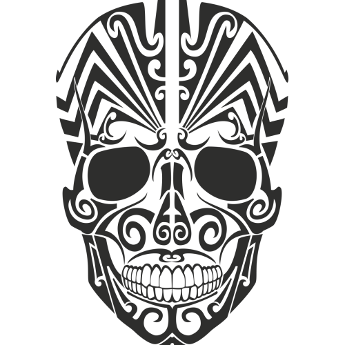 Sticker Tribal Skull