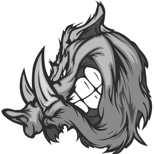 Autocollant Sanglier Méchant