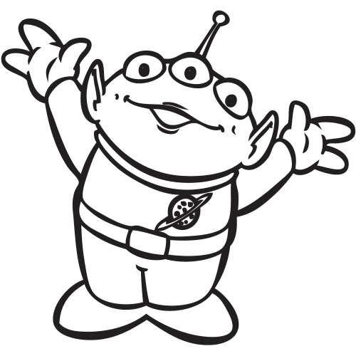 Sticker Toy Story - Les Martiens