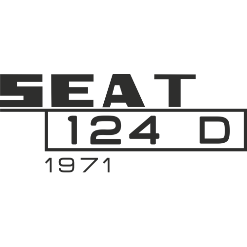 Sticker Seat 124d 1971