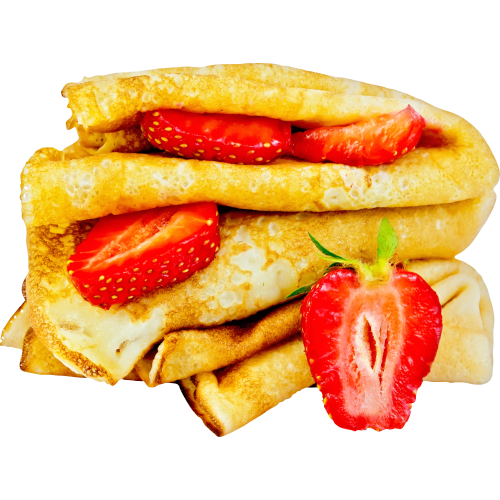 Autocollant Boulangerie Crêpes Fraises