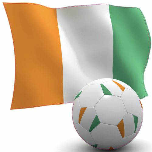 Autocollant Cote D'ivoire Foot