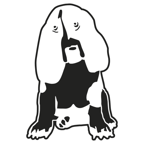 Sticker Chien Basset