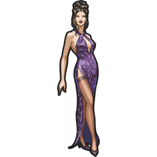 Autocollant Sexy Femme