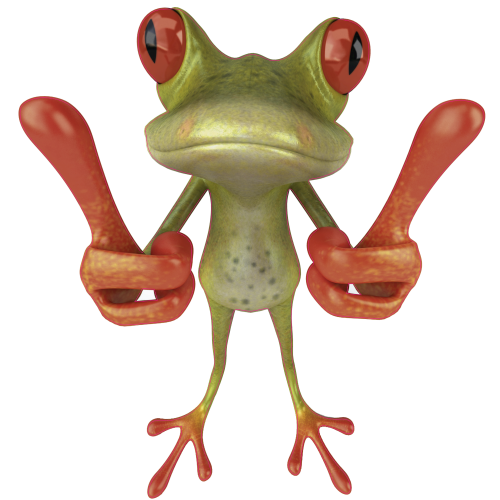 Autocollant Grenouille Cool