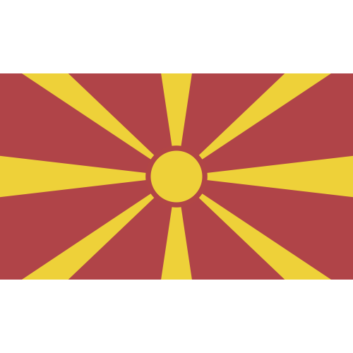 Autocollant Drapeau Macédoine