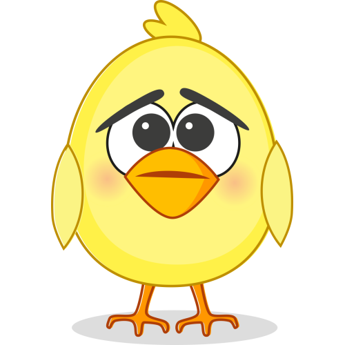 Autocollant Mignon Poussin