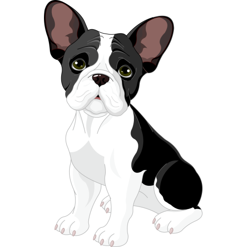 Autocollant Bouledogue Français