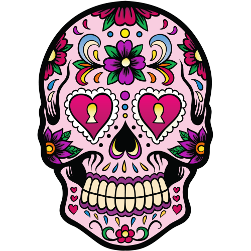 Autocollant Calavera - Tete De Mort Mexicaine