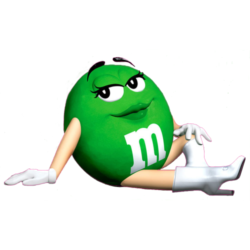 Autocollant M&m's Girl