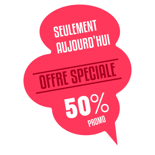 Autocollant Soldes Offre Spéciale 50%