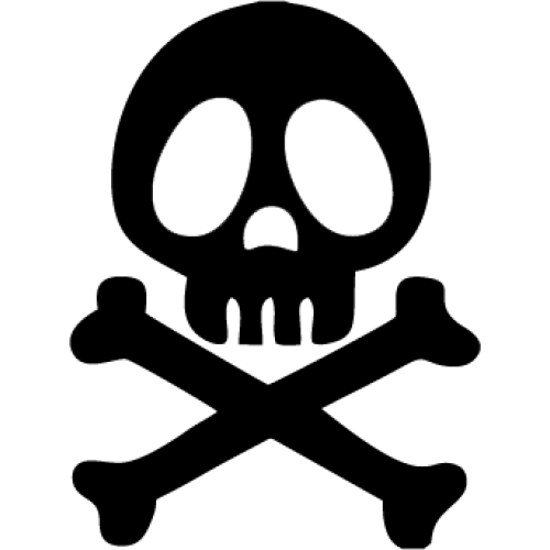 Sticker Albator Tete De Mort