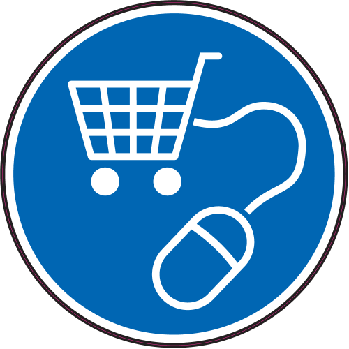 Autocollant Panneau Obligation Achat Sur Internet