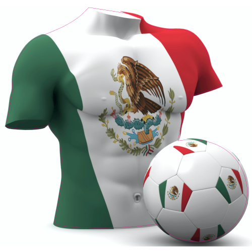 Autocollant Foot Mexique