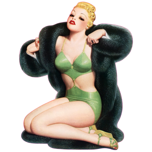 Autocollant Pinup