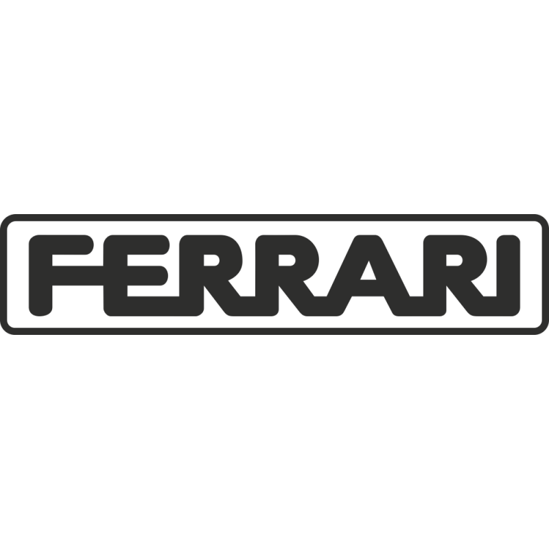 Sticker Ferrari Rectangle