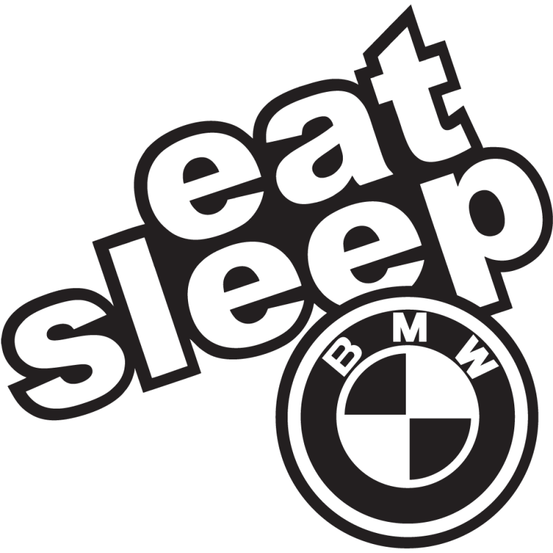 Sticker Eat Sleep Bmw