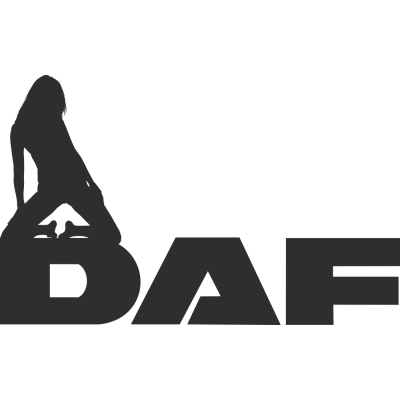 Sticker Daf Logo Femme