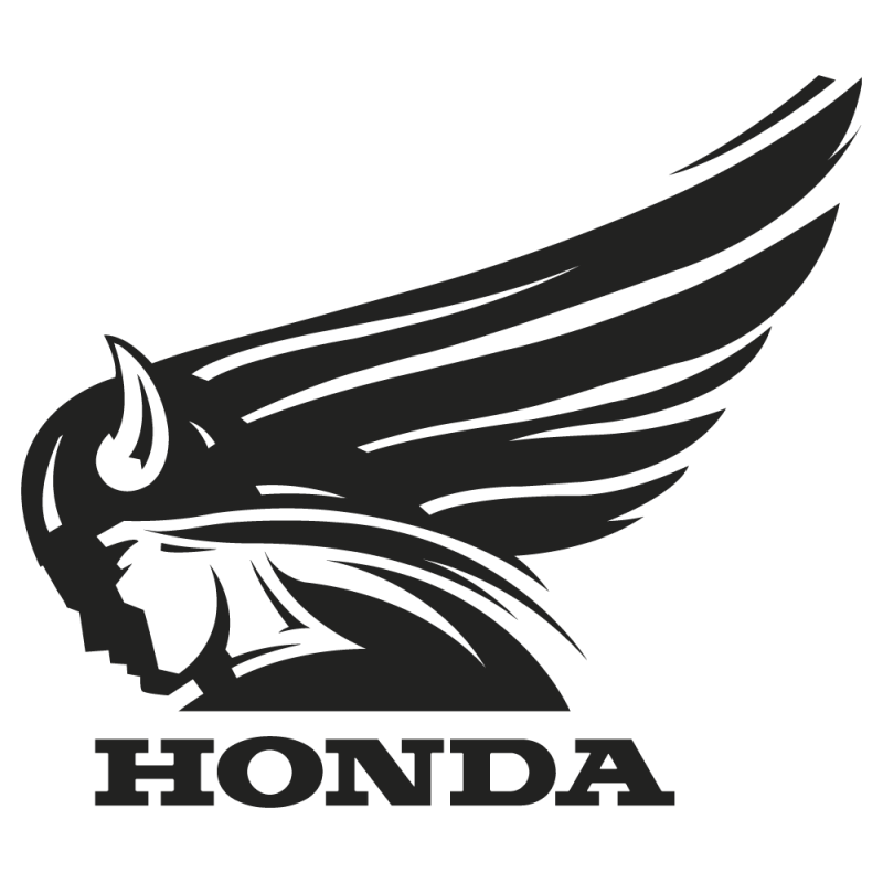 Sticker Honda Retro Gauche